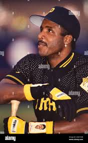 Pittsburgh Pirates outfielder Barry Bonds -- Please credit photographer  Kirk Schlea Stock Photo