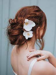 Beach Wedding Hair Accessories Hair Flower Orchid Flower Etsy In 2021 Beach Wedding Hair Accessories Flowers In Hair Beach Wedding Hair