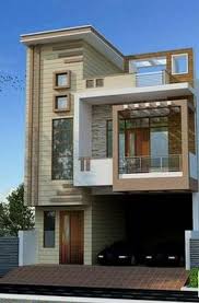 Front Elevation Design For Double Floor House With Modern Home Design North Carolina With Bungalow House Design House Front Design Small House Elevation Design