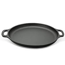 Check spelling or type a new query. Cookwin Cast Iron Pizza Pan 13 8 Baking Pan With Handles Pre Seasoned Cookware For Oven Or Griddle For Gas Induction Sauteing Grilling Black Buy Online In Dominica At Dominica Desertcart Com Productid 217792349