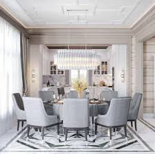 Transitional blue dining room design. The Top 108 Dining Room Ideas
