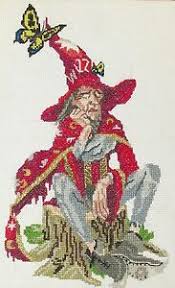 Details About Discworld Rincewind The Wizzard Counted Cross Stitch Kit Chart 14s Aida