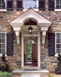 Entry Stone Surround House Exterior Architecture Porch Design