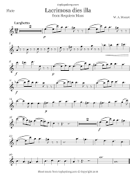 Lacrimosa From Requiem Mass Toplayalong Com