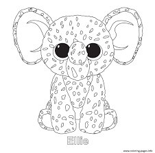 Print Ellie Beanie Boo Coloring Pages Beanie Boo Birthdays Coloring Pages Beanie Boo Party