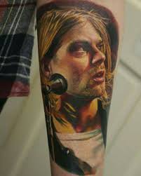 My Tattoo A Portrait Of The Beautiful Kurt Cobain Tatuagens