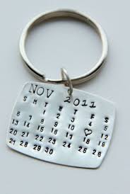 Calendar Keychain Silver Calendar Key Chain Valentines Gift For Him Wedding Favors Save The Date Calendar Keychain Valentines Gifts For Him Valentine Gifts