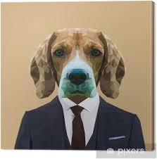Codes promo, ventes flash, livraison offerte, trouvez le produit de vos rêves à prix réduit ! Tableau Sur Toile Animal Chien Beagle Habille En Costume Bleu Marine Avec Cravate Rouge Homme D Affaire Vector Illustration Pixers Nous Vivons Pour Changer