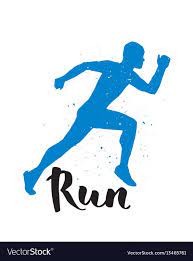 Running Runner Man Marathon Logo Jogging Emblems Vector Image Running Logo Running Man Logo Vector Logo