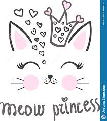 ilustracao sobre meow princesa desenhos animados gato bonito que veste uma coroa da princesa co desenhos de gatinhos fofos desenhos de gatos desenho de coroas pinterest