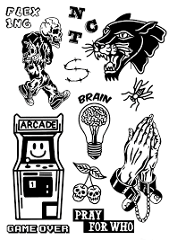 The Skull Cherries Tattoo Stencils Tattoo Flash Art Tattoo Sketches