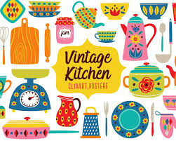 Kitchen Utensils Svg Vintage Kitchen Kitchen Tools Clipart Etsy In 2020 Clip Art Vintage Kitchen Utensils Illustration Chalkboard Art
