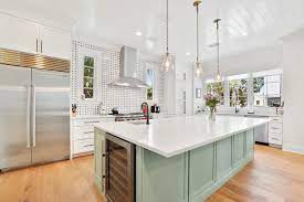 I painted the island the same way i did the rest of the kitchen cabinets. 9 Kitchen Islands That Look Gorgeous In Green