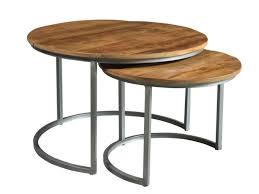 tables basses gigognes quetzal bois de manguier metal table basse gigogne table basse table basse modulable