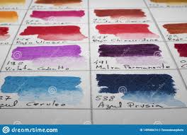 Watercolor Color Chart Stock Photo Image Of Paint Color
