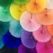 Pin By Nana On Colourful Paper Fans Wedding Paper Fans Christmas Decorations For Kids