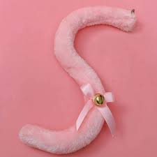 QUSIIOSLK Kitty Cat Tail Animals Monkey Tail Faux Fur Tail for Cosplay  Halloween Party Cat Costume Accessory for Women (Pink) : Buy Online at Best  Price in KSA - Souq is now