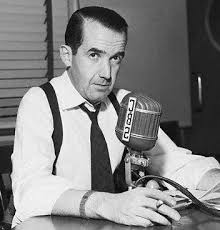 Edward R Murrow Cbs War Correspondent In London Wwii Edward R Murrow History Of Television Journalism