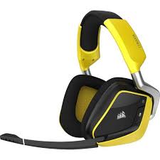 Corsair Casque Gamer Sans Fil Void Pro Rgb Wireless Special Edition Jaune Ca 9011150 Eu Casque Audio Sans Fil Casque Audio Casque
