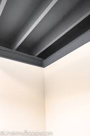 I spent as much time prepping and cleaning up as i did painting and was left with minimal overspray that i can take care is your basement heated? Tales Of Painted Basement Ceilings And Pole Dancing Woes Beth Bryan