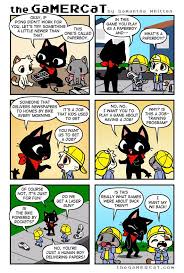 Bluedogdown Gamer Cat Fun Comics Cute Comics