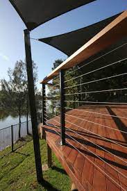 Wire Balustrade And Shade Sail Fittings Railings Outdoor Shade Sail Outdoor Pergola