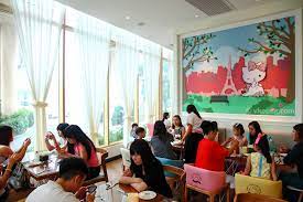 And they are all spaciously spaced. Hello Kitty Gourmet Cafe Sunway Pyramid Malaysia