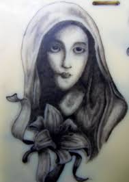 I'll will begin drawing after i have seen confirmation of your purchase. Mother Mary Tattoo Tattooed On Practice Skin 2 Weeks Into Flickr