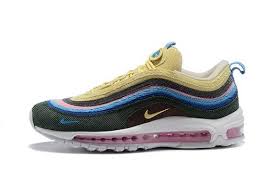 New Nike Air Max 97 Black And Gold Sean Wotherspoon X Nike Air Max 97 Sean Wotherspoon Gold Pink Blue Black New Arrival Shoe Nike Air Max Nike Air Max 97 Nike Air Max 87