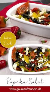 Paprikasalat Mit Oliven Petersilie Und Feta Rezept Paprika Salat Paprikasalat Salat