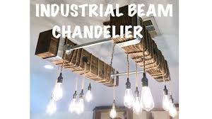 Industrial Edison Bulb Chandelier Diy Youtube