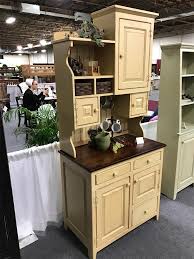 The magnificent furniture offers wide storage space and has elegant looks. Pine Wood Little Lizzie Hutch With Baskets From Dutchcrafters Amish