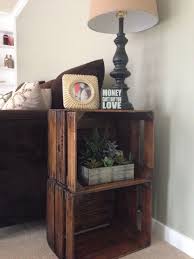 Pin By Christine Murphy On Apple Crates Crate End Tables Crate Furniture Crate Nightstand