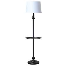 A floor lamp with a table or tray is a great option. Mainstays Metal Table Floor Lamp Walmart Com Walmart Com