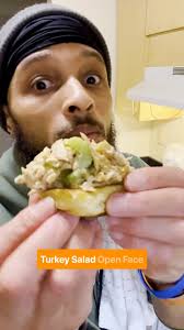 Turkey salad open faced sliders 🍔 #love #food #turkey #sustainability  #delicious #mmm #yum #turkeysalad #sliders #chef #fun