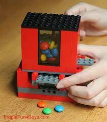 While the exact parts and color you use will likely be different than mine, the basic part types you will need are: How To Build A Lego Candy Dispenser Frugal Fun For Boys And Girls