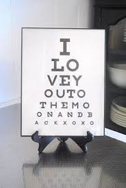 Eye Chart I Love You To The Moon And Back Eye Chart