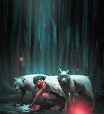 Saw this cool princess mononoke art on a wall in my city. Artstation Princess Mononoke Mamsick