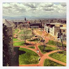Great View From The 6th Floor Of Daniels College Of Business Of The University Of Denver Campus University Of Denver University Campus College Acceptance
