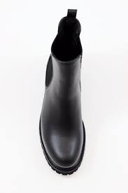 La Canadienne Womens Conner Chelsea Boot Black Leather