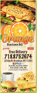 Check spelling or type a new query. Orange Downtown Deli Restaurant In Brooklyn Official Menus Photos