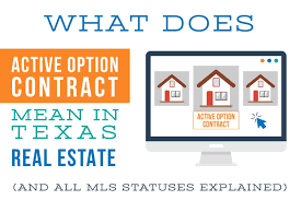 This contingency lets the buyer gets the house inspected by a professional. Active Option Contract Here S What It Means For You