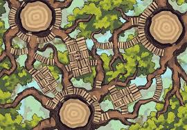 Oakenspire Treetops Rpg Battle Map By 2 Minute Table Top Tabletop Rpg Maps Fantasy Map Dungeon Maps