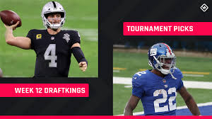 Follow the rest of the instructions in the file. Draftkings Picks Week 12 Nfl Dfs Lineup Advice For Daily Fantasy Football Tournaments Sporting News