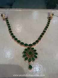 Gold Emerald Attigai From Shubham Jewellers South India Jewels In 2020 Gold Fashion Necklace Gold Jewellery Design Necklaces Gold Necklace Indian Bridal Jewelry