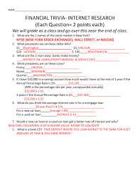 Jul 30, 2021 · do you know the answer to these questions: Answers Financial Business Trivia