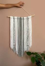 Wall Decor Bohemian Decor Yarn Wall Hanging Home Decor Boho Wall Hanging Handmade Wall Hanging Grey Wall Hanging Diy Boho Wall Hanging Yarn Wall Hanging