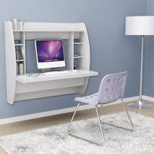 A versatile piece that is perfect for a living room, bedroom, or dorm. Stylish Floating Desk With Storage Home Designing