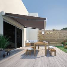 Tenda Da Sole Motorizzato Naterial L 4 X H 3 M Marrone Prezzi E Offerte Online Leroy Merlin Tenda Da Sole Design Per Patio Tende Per Terrazza