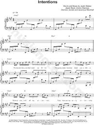Justin Bieber Feat Quavo Intentions Sheet Music In A Major Transposable Download Print Sheet Music Justin Bieber Ft Digital Sheet Music